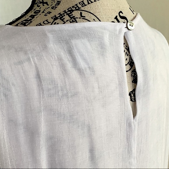 Fever White Sleeveless Cover Up Dress Size Large NWOT - Picture 6 of 13